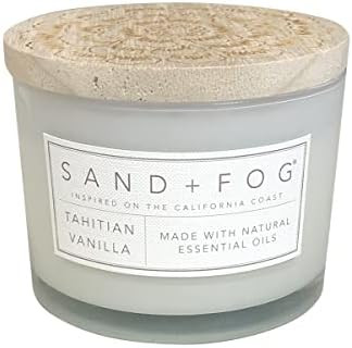Sand + Fog Scented Candle - Tahitian Vanilla – Additional Scents and Sizes – 100% Cotton Lead... | Amazon (CA)