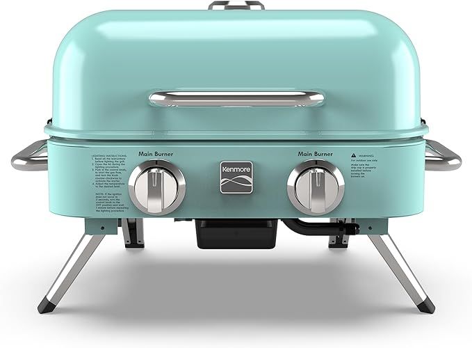 Kenmore 2-Burner Portable Tabletop Retro Gas Grill | Amazon (US)