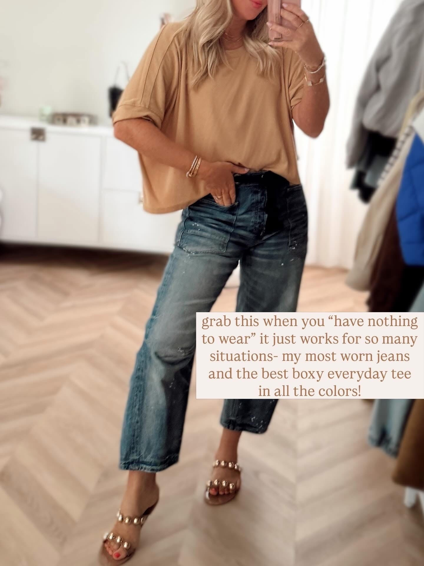 All tts. Jeans are roomy. 

Jeans. Spring outfit. Amazon tee. Tee. Look for Less. Spring outfit 2026. 

#LTKSeasonal #LTKootd