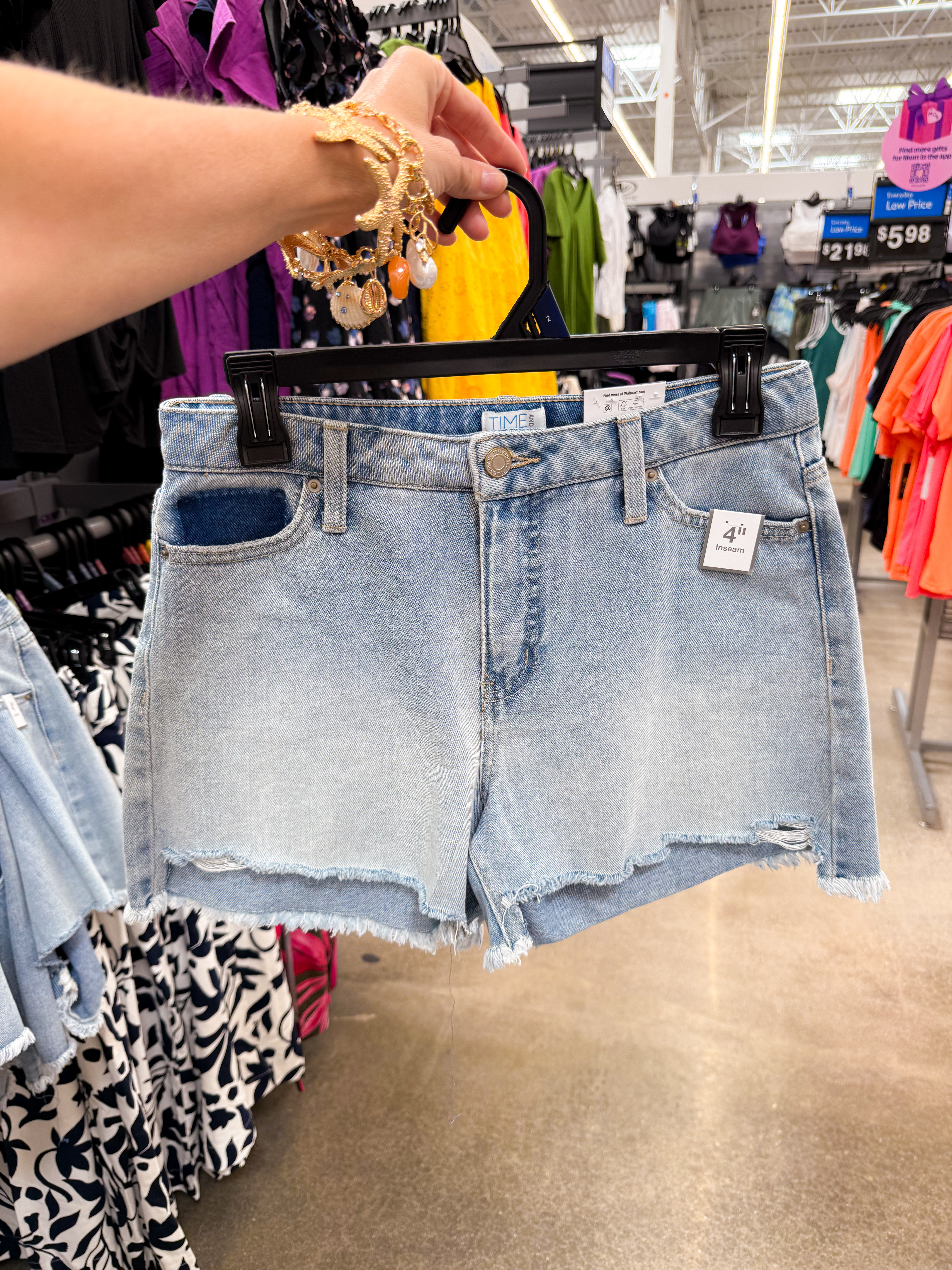 High rise denim shorts at Walmart 

#LTKStyleTip #LTKPetite