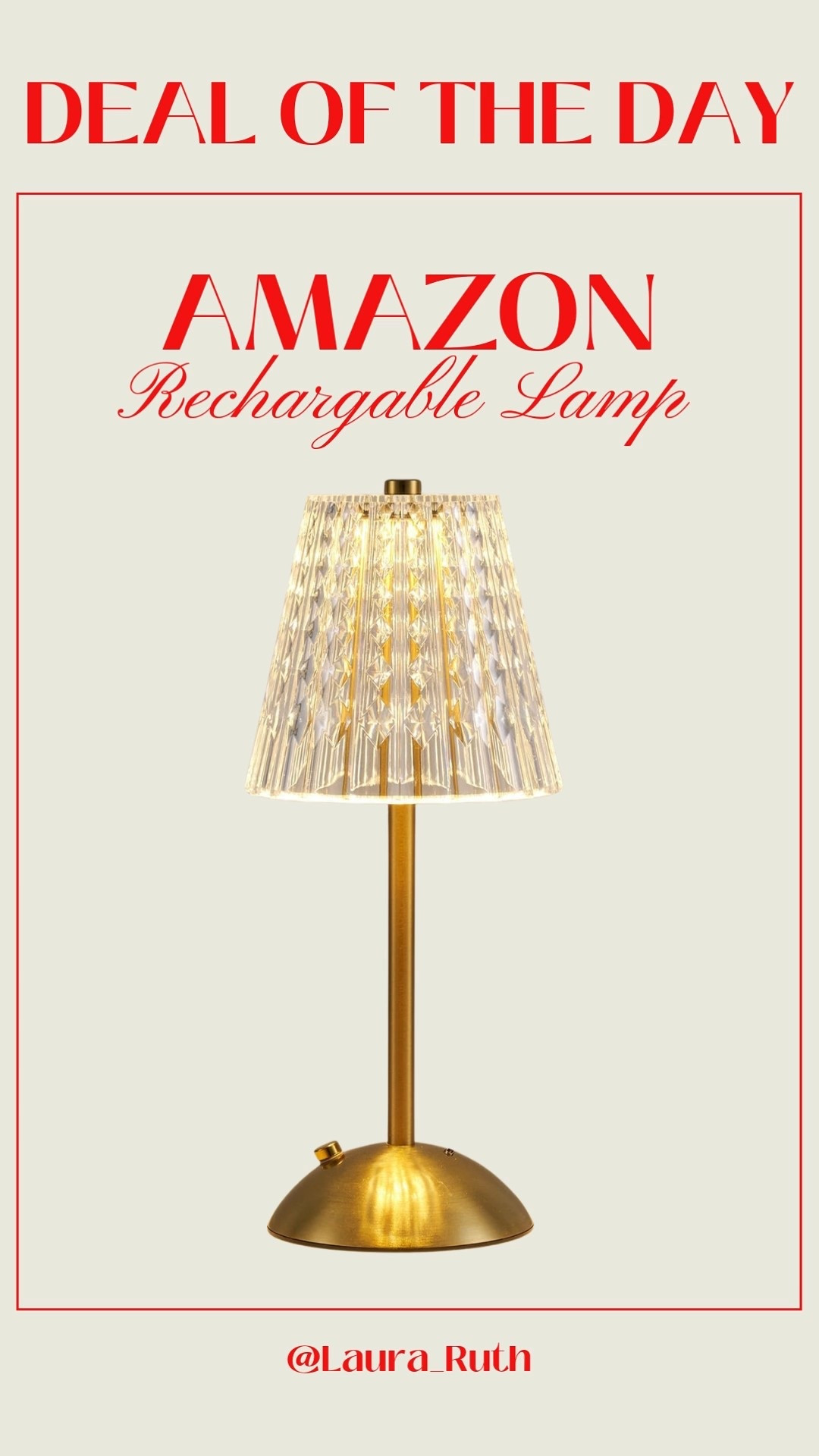 Deal of the Day - Amazon Rechargeable Table Lamp ✨💡l love this little lamp for the bathroom that gives the most gorgeous glow for an at home spa moment 🧖🏻‍♀️ Amazon Black Friday 

#LTKhome #LTKgiftguide #LTKCyberWeek