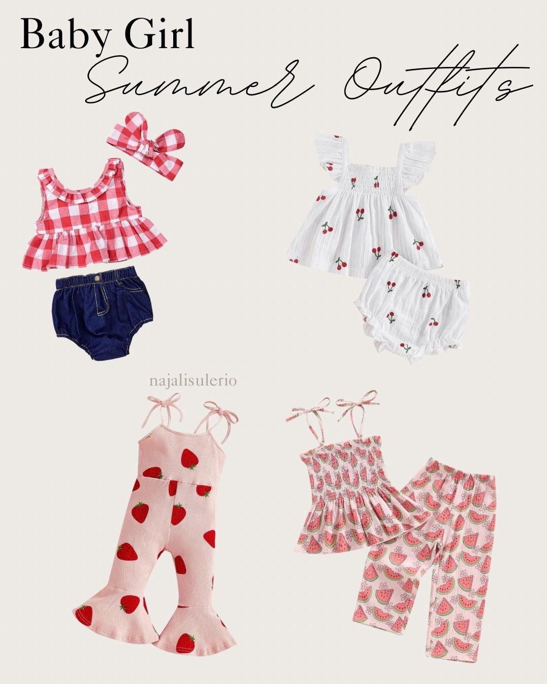 Summer baby girl outfits that are TOO cute! 🍓🍓