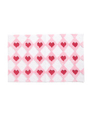 21x34 Diamond Hearts Bath Rug | Marshalls