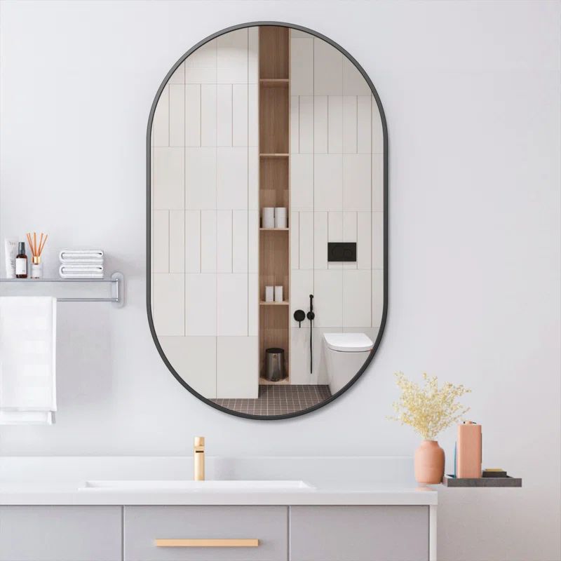 Latwanna Oval Metal Wall Mirror | Wayfair North America