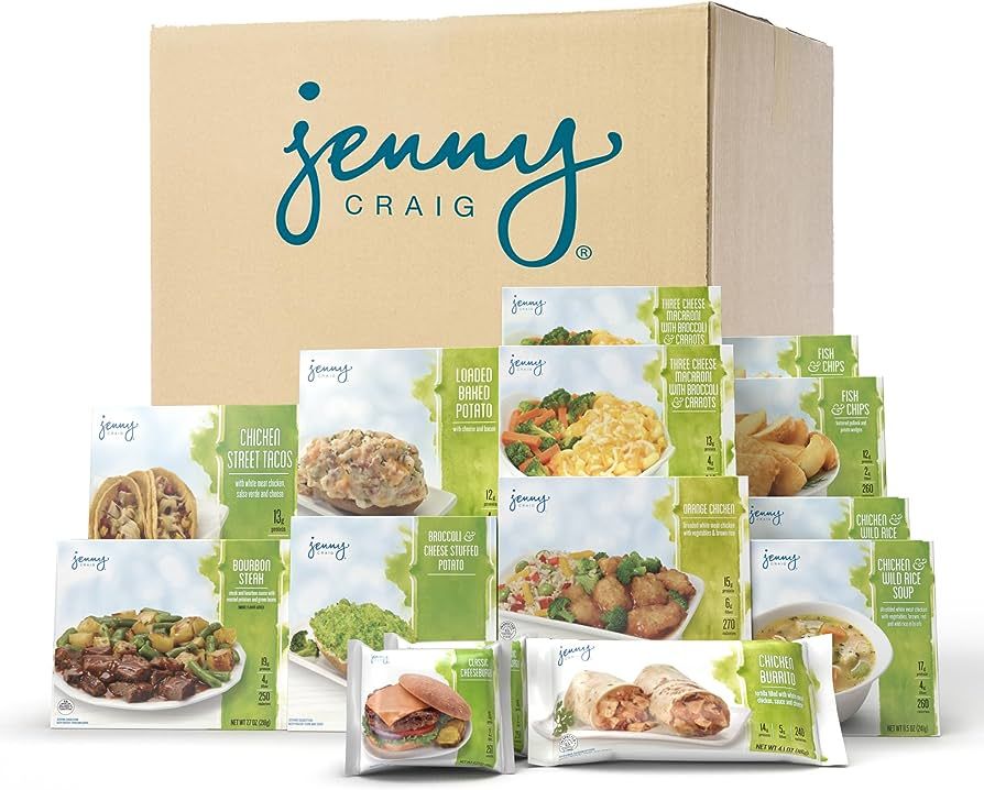 Jenny Craig 14-Count Entrée Kit Menu 2 – Frozen Meal Kit includes 14 Full Entrées to make liv... | Amazon (US)