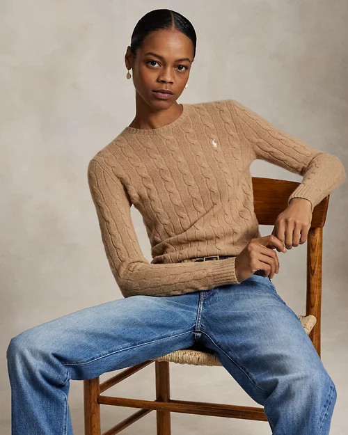 Cable-Knit Wool-Cashmere Jumper for Women | Ralph Lauren® UK | Ralph Lauren (UK)