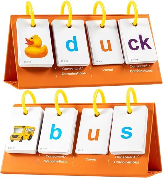CVC, CVCC & CCVC Word Builder Games, Phonics Flash Cards Sight Words Games for Kindergarten Class... | Amazon (US)