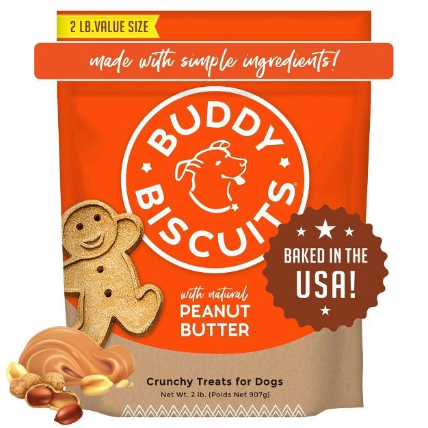 Buddy Biscuits Oven Baked Crunchy Peanut Butter Dog Treats | Target