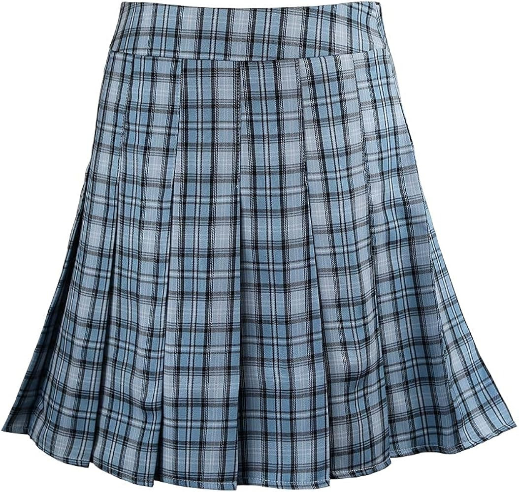 Hoerev Women Girls Short High Waist Pleated Skater Tennis Skirt | Amazon (US)