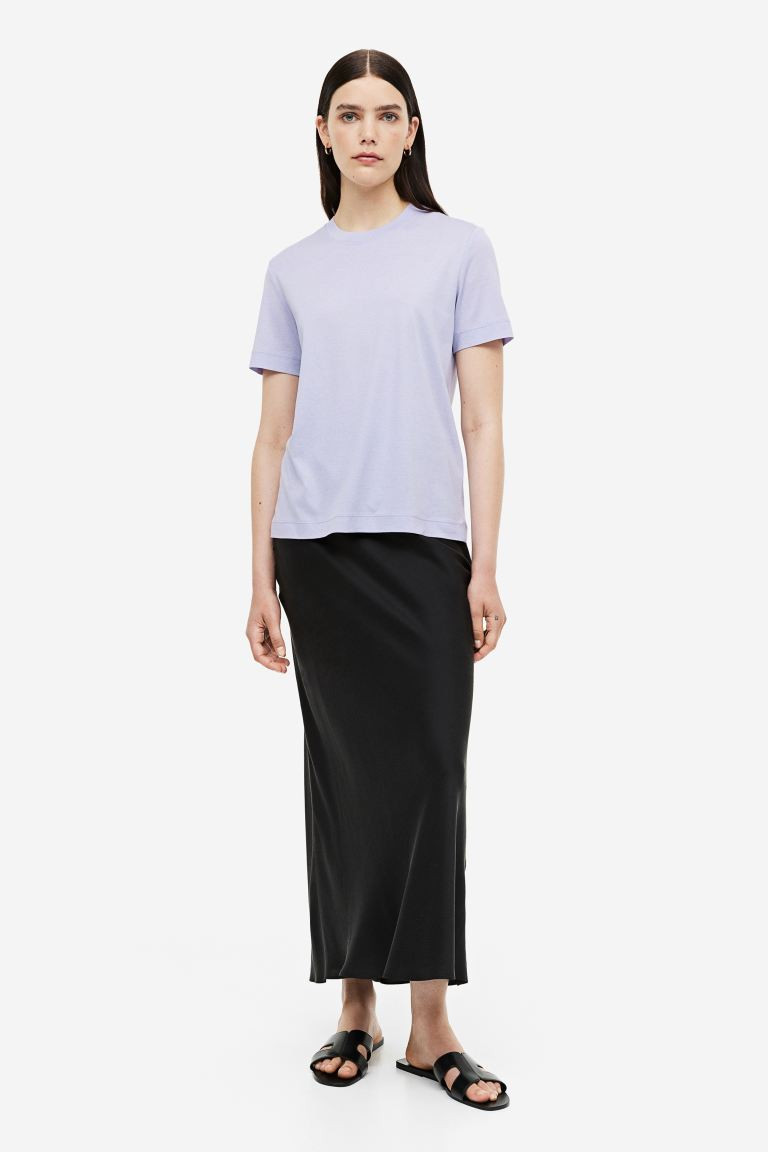 Silk-blend T-shirt | H&M (US + CA)