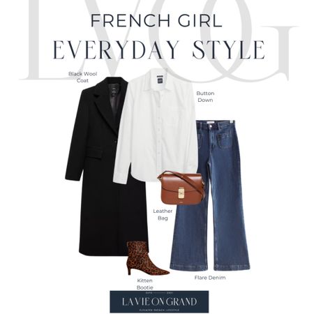 Winter Outfit
French Girl Style
Flare Denim 
Wool Coat
White Button Down 
Boots 

#LTKover40 #LTKSeasonal #LTKstyletip