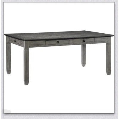 Casual Dining Wooden Table With 6 Spacious Drawers For Modern And Organized Dining | Wayfair North America