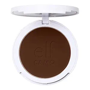 e.l.f. Camo Powder Foundation, Lightweight, Primer-Infused Buildable & Long-Lasting Medium-to-Ful... | Amazon (US)