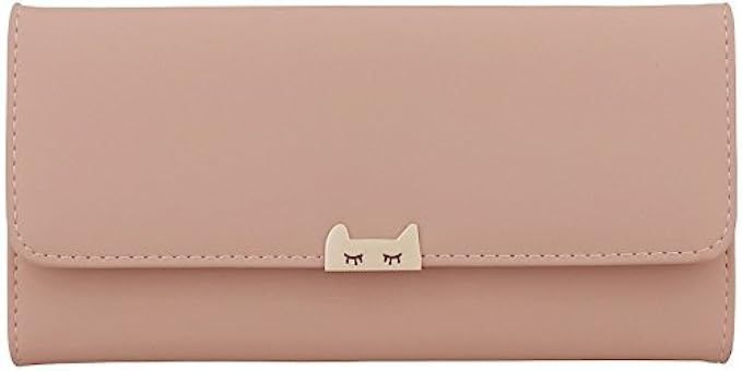 B BRENTANO Vegan Minimalistic Fashion Tri-Fold Wallet with Cat | Amazon (US)