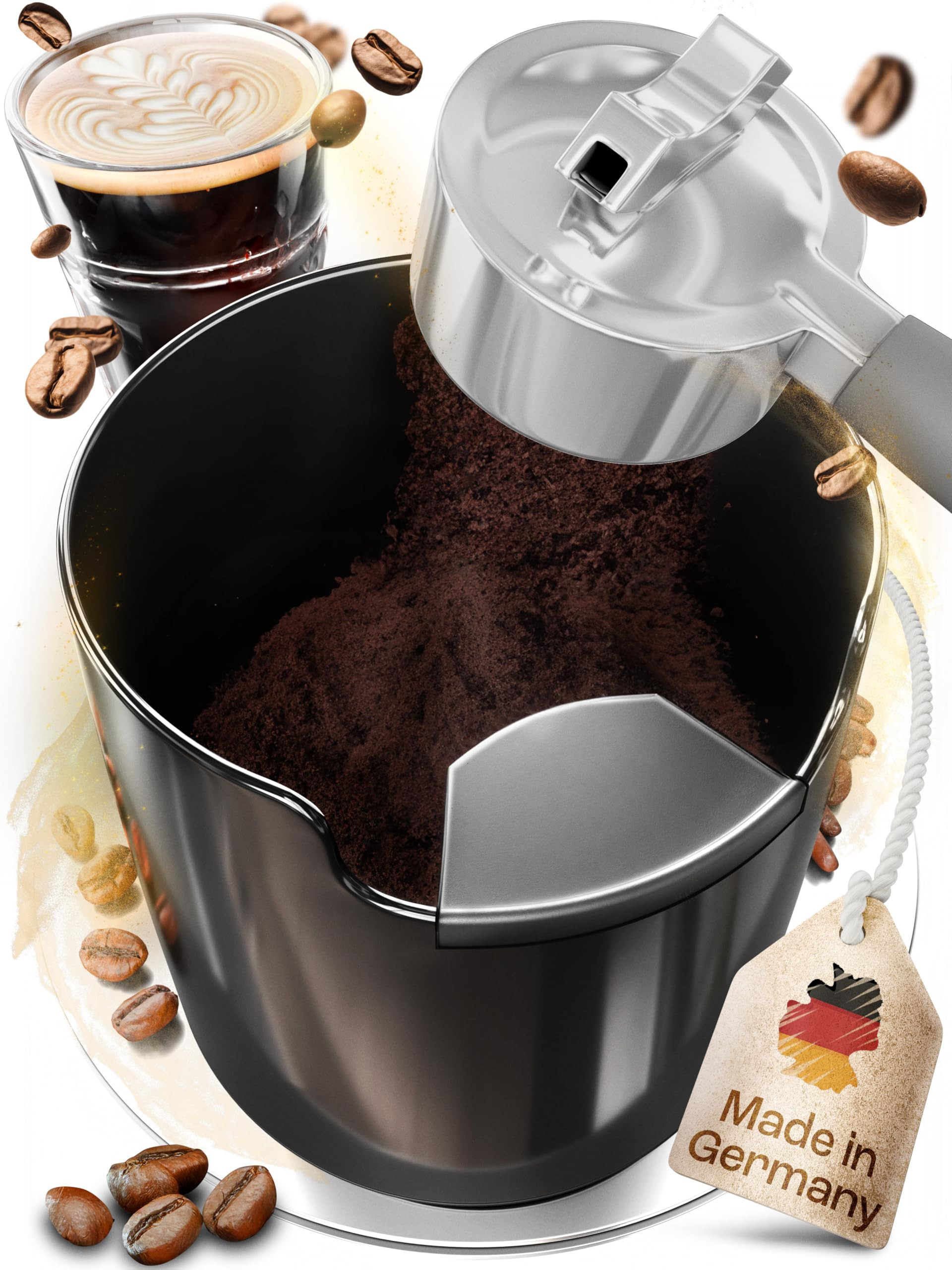 Knock Box for Coffee Grounds - Innovative Barista Accessory with Improved Handling - Coffee Knock Box for Espresso Machine, Black | Amazon (US)