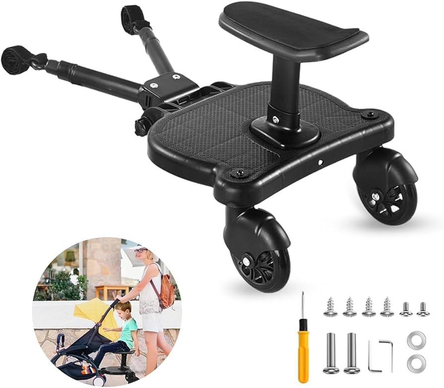 Universal Stroller Board - Stroller Attachment for Toddler to Ride,Detachable 2 in1 Sit and Stand... | Amazon (US)