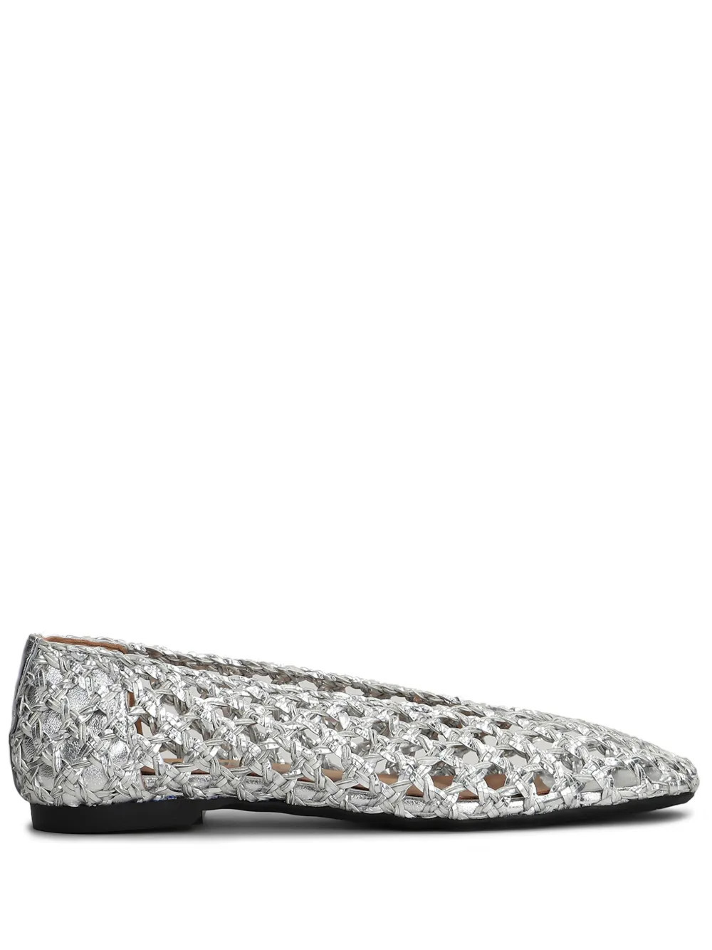 Carmens Maya Plait ballet flats - Silver | Farfetch Global