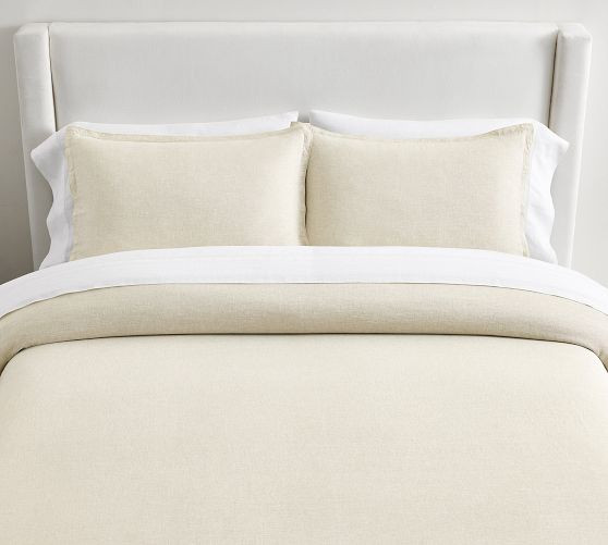 Belgian Flax Linen Galen Duvet Cover | Pottery Barn (US)