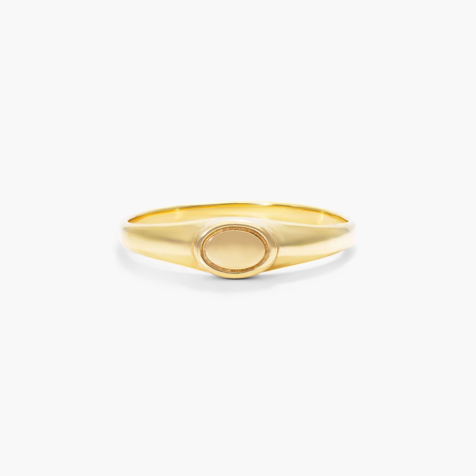 Oval Signet Ring In 14K Yellow Gold-95103y14 | JamesAllen