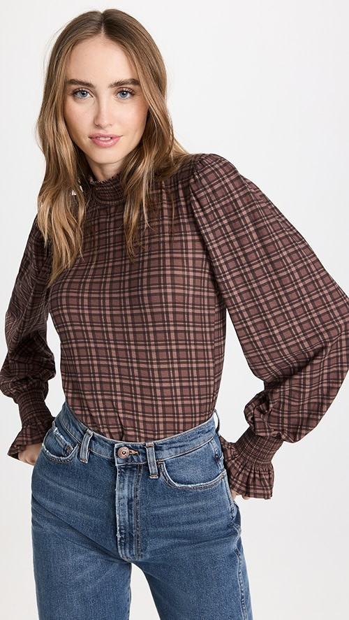 Nation LTD Violet Prim And Proper Tee | SHOPBOP | Shopbop