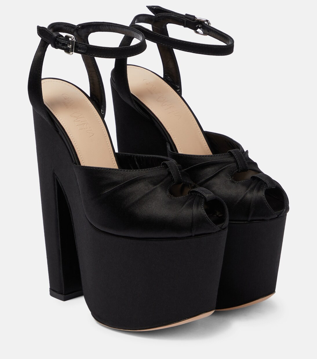 Satin platform sandals | Mytheresa (US/CA)