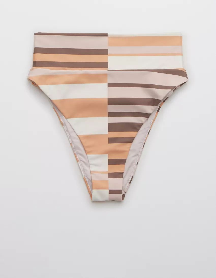 Aerie Printed High Cut Cheeky Bikini Bottom | American Eagle Outfitters (US & CA)