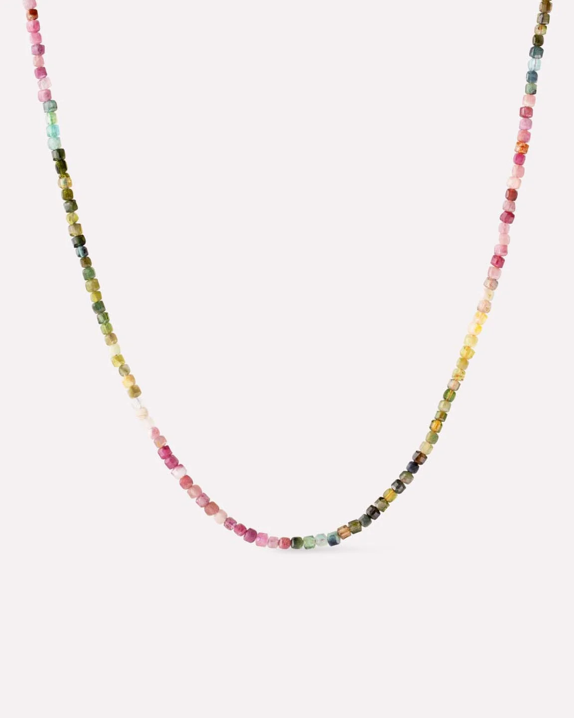 Solid Yellow Gold - Tourmaline Beaded Necklace | Ana Luisa Jewelry | Ana Luisa
