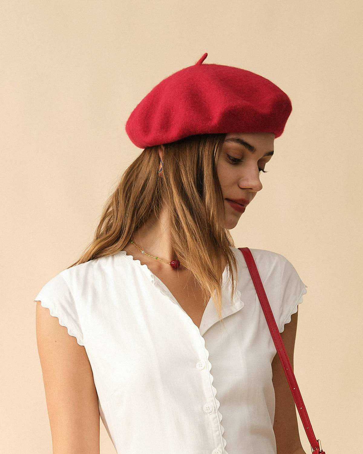 The Solid Beret & Reviews - Red,Black,lavender - Hats | RIHOAS | rihoas.com
