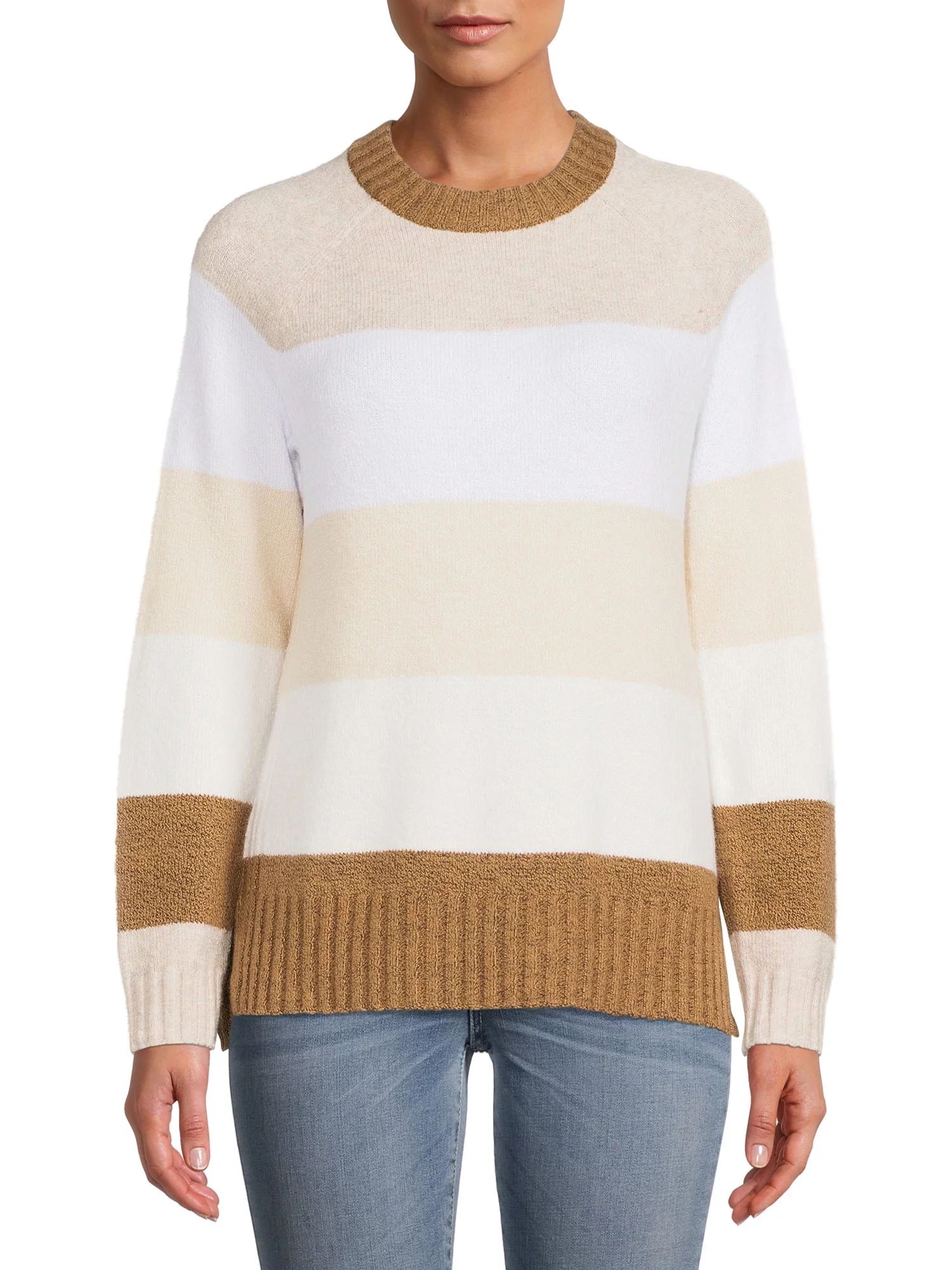 Time and Tru Women's Super-Soft Pullover Sweater - Walmart.com | Walmart (US)
