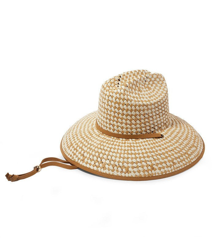 Lele Sadoughi STRAW CHECKERED HAT - ShopBAZAAR | Shop BAZAAR