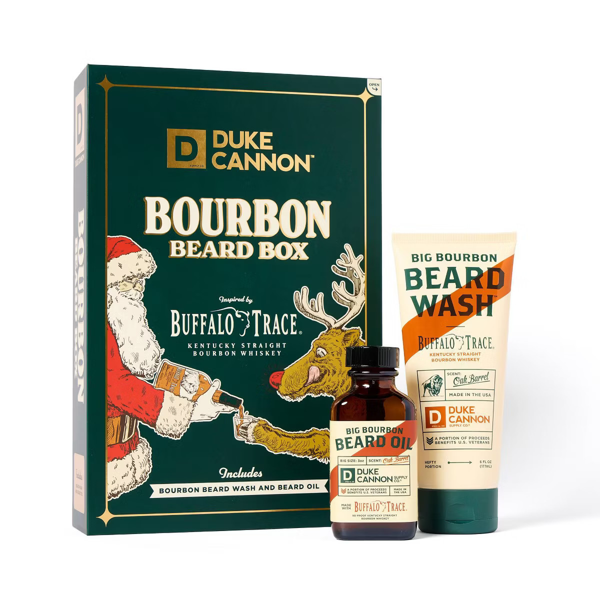 Duke Cannon Supply Co. Bourbon Beard Men's Holiday Gift Set - 2pc | Target