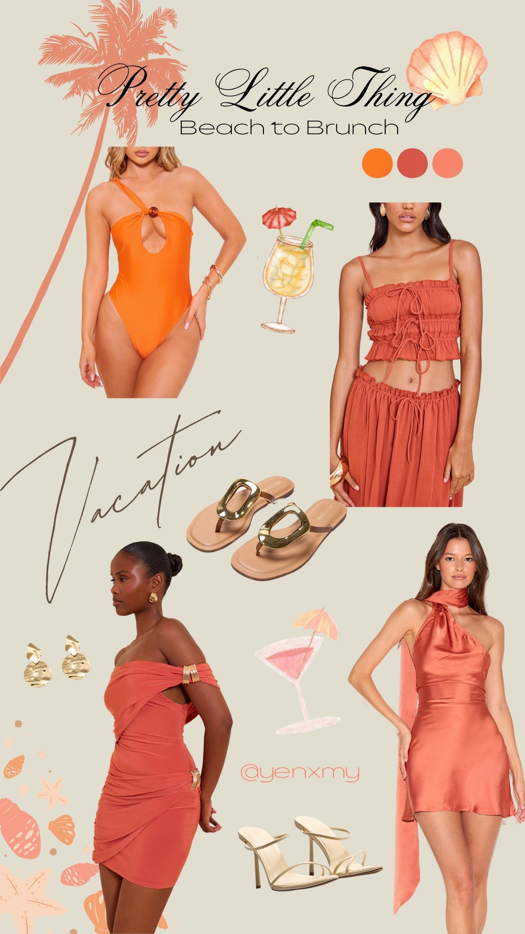 From Beach to Brunch 🌴☀️ | Vacation Looks You Need Now

Headed somewhere sunny? These PrettyLittleThing vacation looks are perfect for everything from poolside lounging to sipping cocktails at brunch! 🍹👙✨

🧡 Statement swimsuits
🌺 Effortless matching sets
🍑 Flattering mini dresses
👡 Chic sandals & gold accessories

All under $50 — snag your favorites before they sell out! 🔥
🛍️ Shop the full look!
#PrettyLittleThing #LTKtravel #VacationStyle #SummerOutfits #BeachToBrunch #LTKunder50 #ResortWear #LTKswim #LTKfashion

#LTKSaleAlert #LTKSummerEdit #LTKSeasonal