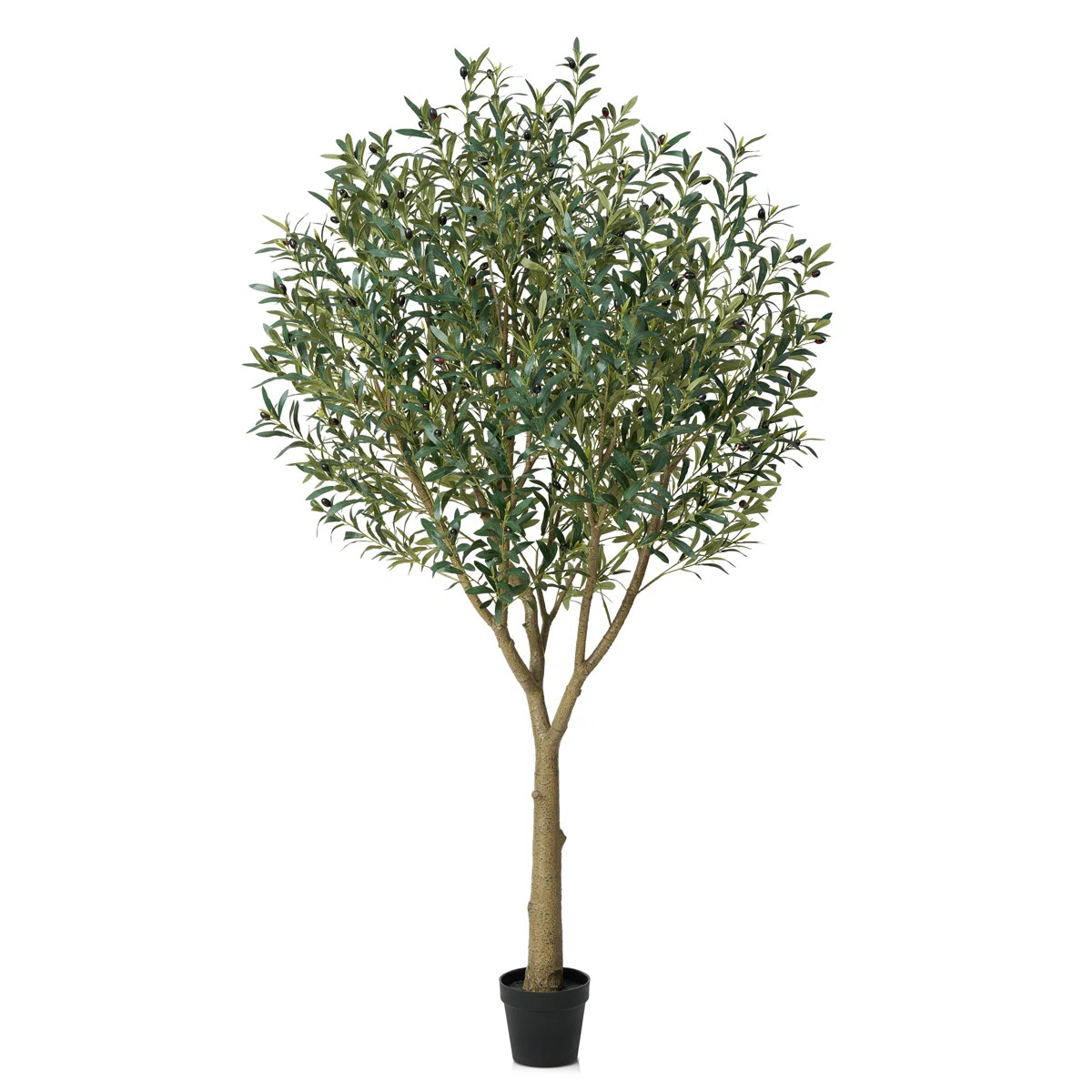 George Artificial Olive Tree in Pot, UV Protected Faux Olive Tree for Indoor Outdoor Home Decor | Wayfair North America
