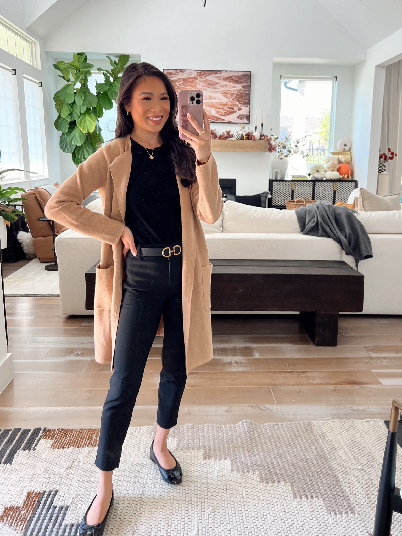 Business casual workwear outfit with my favorite merino wool blend cardigan. Wearing size XXS, size down if you can. My cardigan and pants are 40% off. Pants are size petite 00 and super comfortable for work. My top is a knit top that’s super versatile and on sale for 25% off. I’ve had it for years and wear it all the time  

#LTKWorkwear #LTKSaleAlert