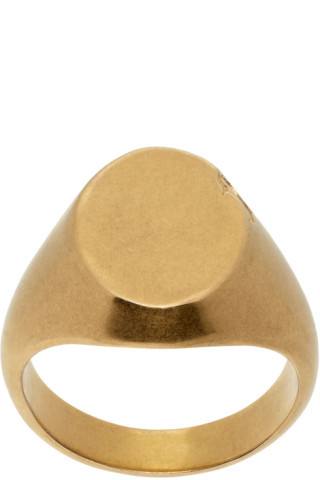 Gold Signet Ring | SSENSE