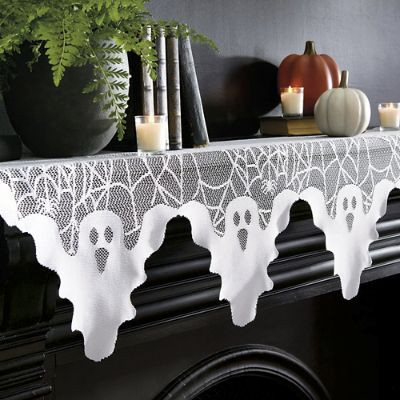 Ghosts Mantel Scarf | Grandin Road