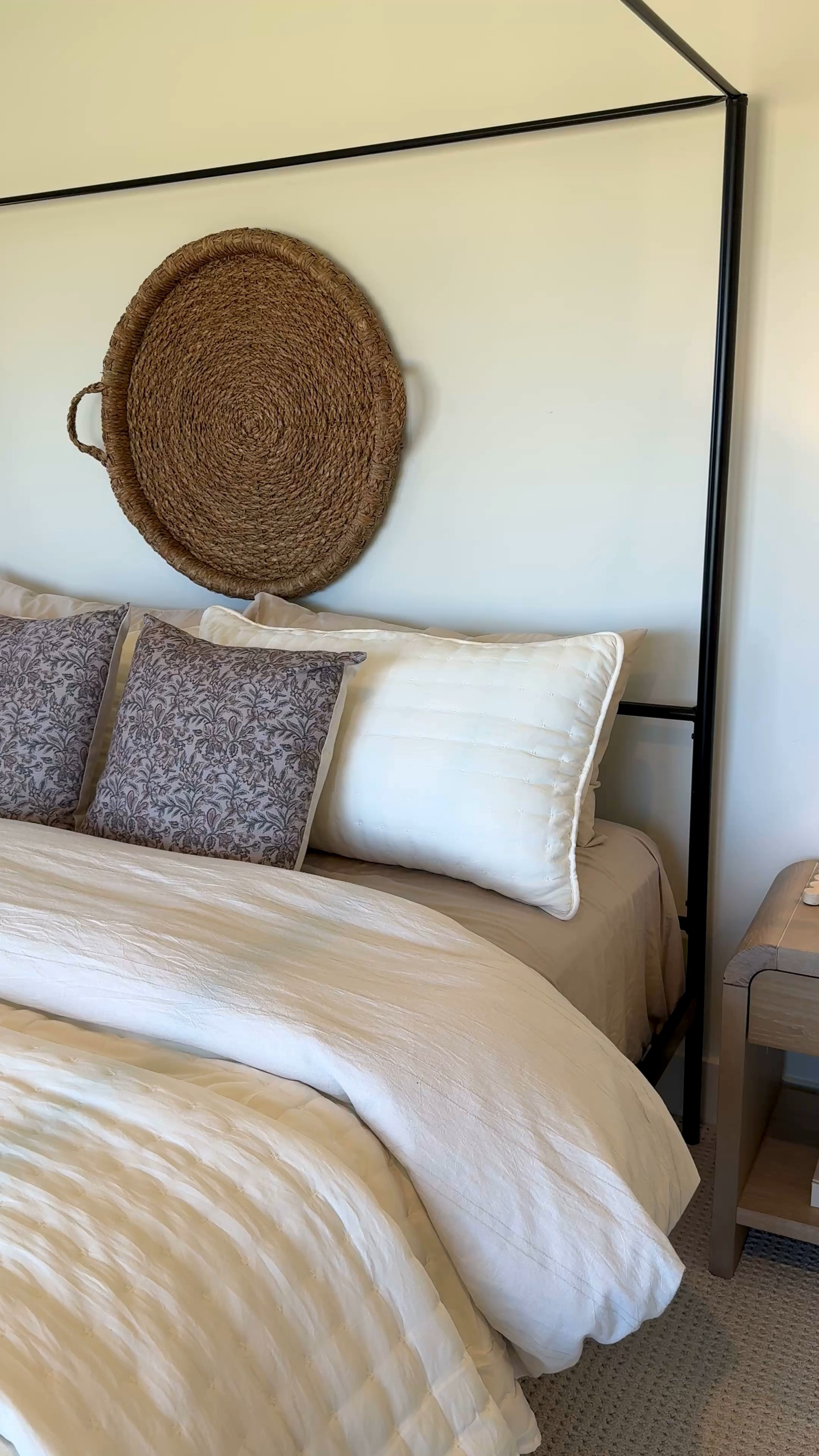 Love this white bedding with the pop from the floral pillows!!

Follow my shop @rushtonhome on the @shop.LTK app to shop this post and get my exclusive app-only content! Don’t forget to turn on post notifications using the 🔔 to get first dibs! Follow @rushtonhome on Instagram and Pinterest for more home decor inspiration and affordable home finds! Are you looking for anything home related? You’re in the right place! At Rushton Home, I do: home decor, living room, bedroom, affordable, walmart, target, amazon, wayfair, new arrivals, winter decor, spring decor, fall decor, fall finds, summer decor, home decor refresh, studio mcgee x target, hearth and hand, magnolia, holiday decor, seasonal decor, dining room decor, bedroom decor, living room decor, affordable home decor, furniture, weekend deals, sale, on sale, pottery barn, kirklands, west elm, bench, foyer table, faux florals, rugs, couches, sofa, sectional, dresser, nightstand, night stand, end tables, lamps, art, wall art, etsy, pillows, blanket, interior design, interior styling, bedding, side tables, bed frame, tray, side table, throw pillows, look for less, designer dupe, budget decor, bar stools, counter stools, vase, ceramic pottery, budget, budget friendly, coffee table, dining chairs, cane, rattan, wood, white wash, rustic amazon home, arch, brass hardware, gold hardware, vintage, antique, european inspired, french country, back in stock

#LTKHome #LTKSaleAlert #LTKStyleTip