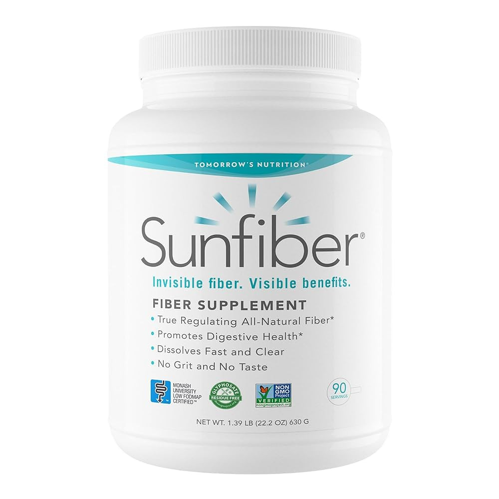 Tomorrow's Nutrition, Sunfiber, Prebiotic Fiber Supplement for Digestive Health, Low FODMAP, Glut... | Amazon (US)