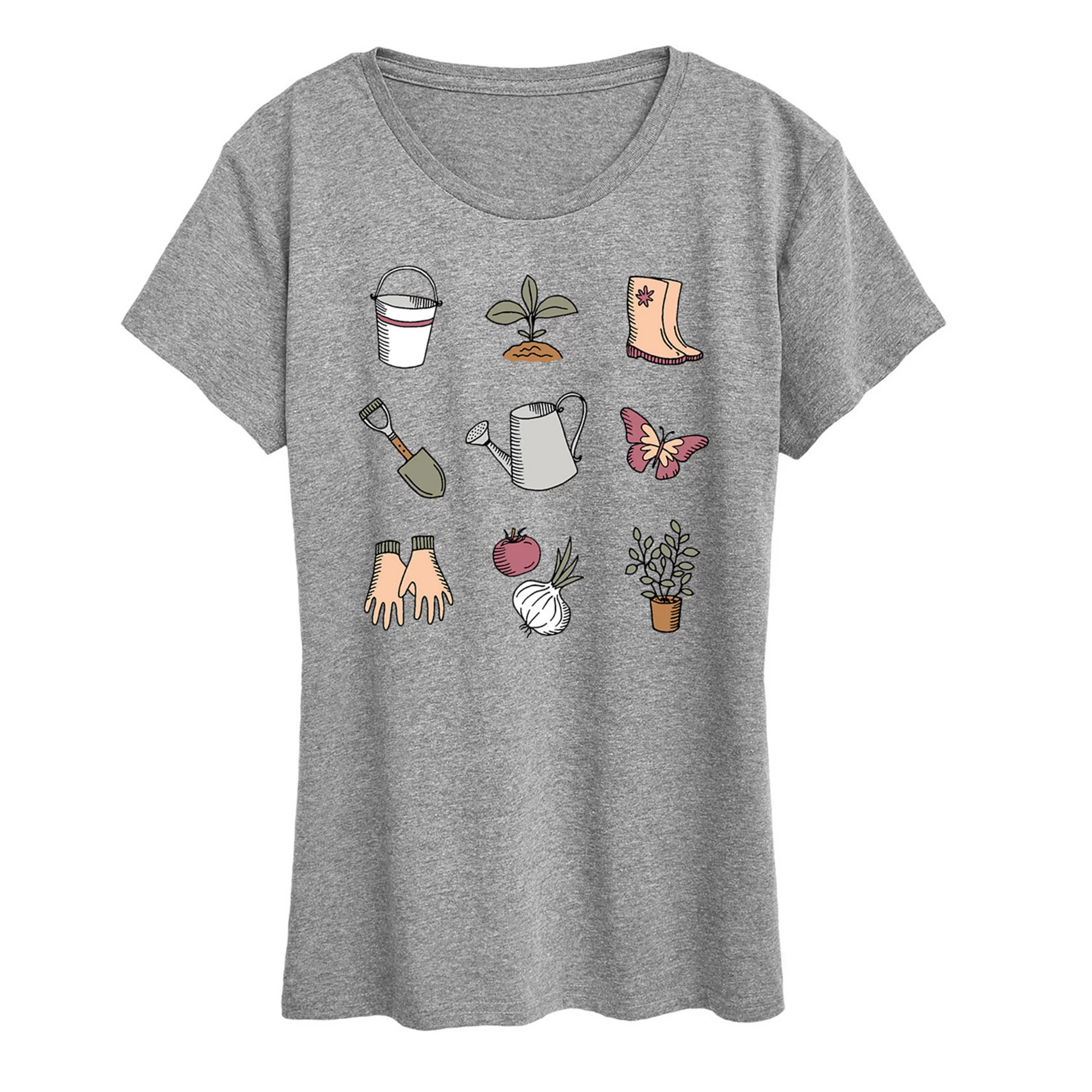 Women's Gardening Grid Graphic Tee | Kohl's