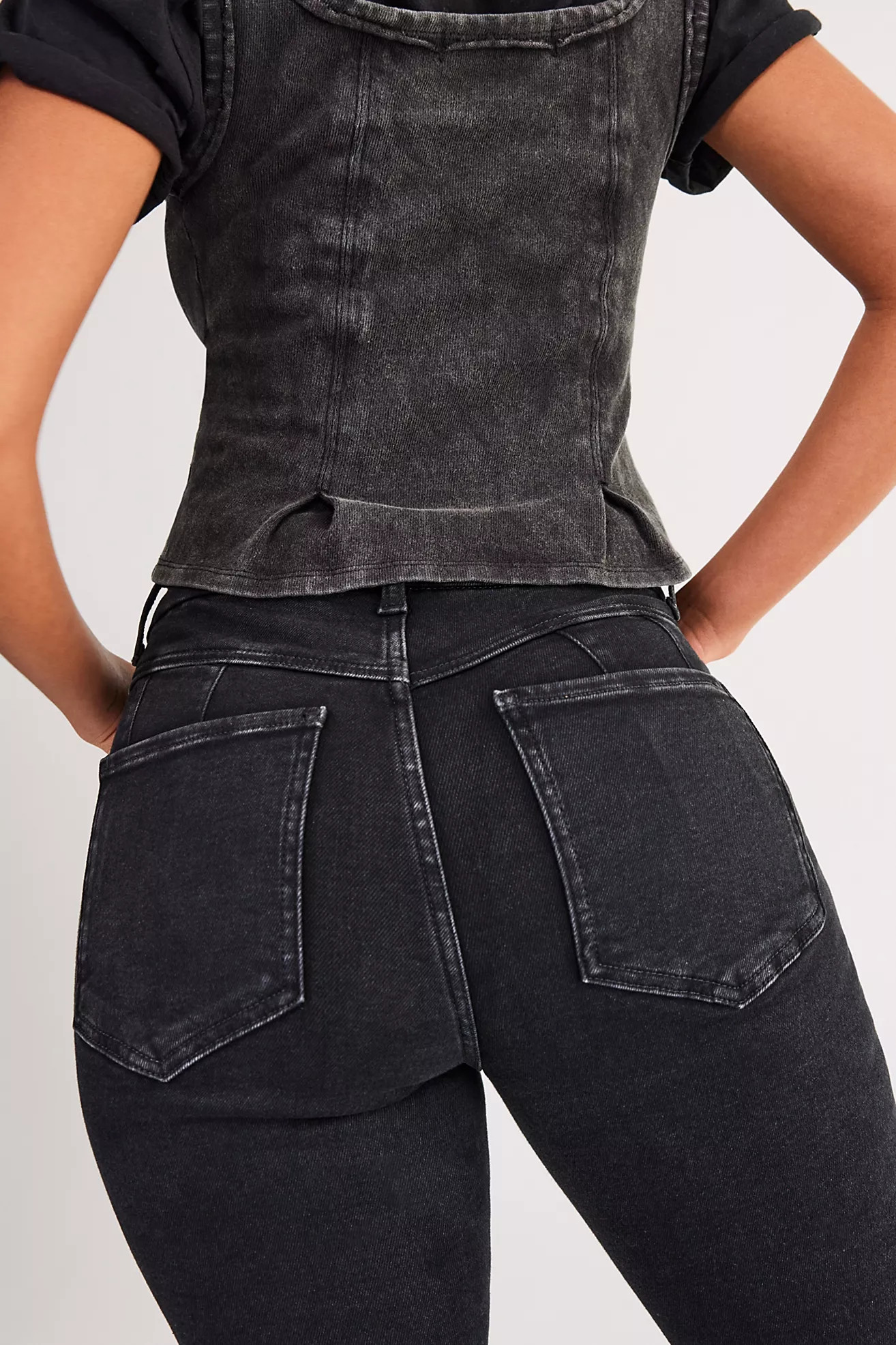 We The Free CRVY Infinite Stretch Pull-On Flare Jeans | Free People (Global - UK&FR Excluded)