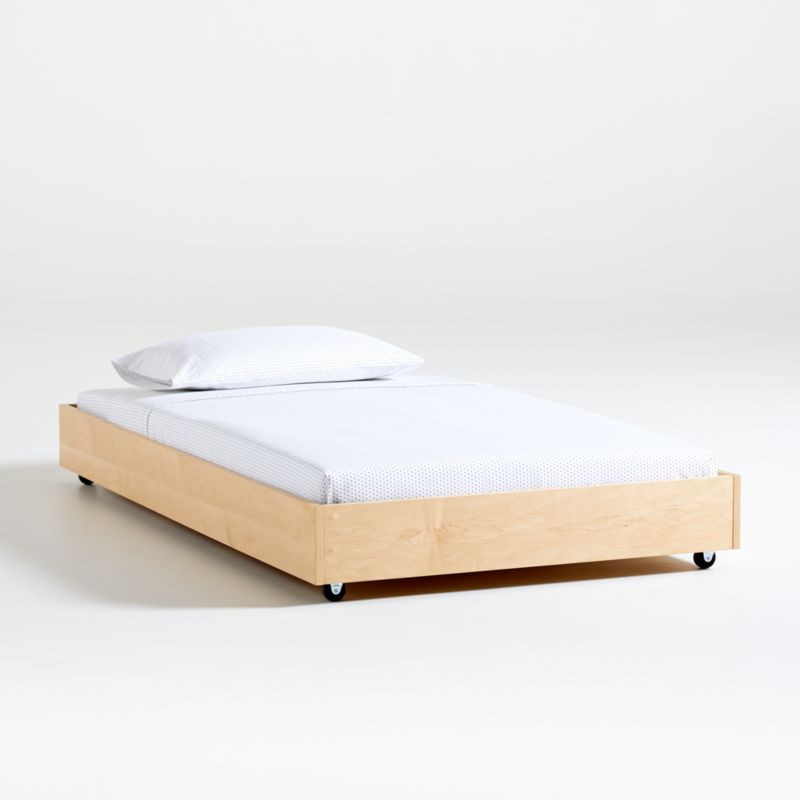 Jenny Lind Maple Wood Spindle Trundle Kids Bed Frame + Reviews | Crate & Kids | Crate & Barrel