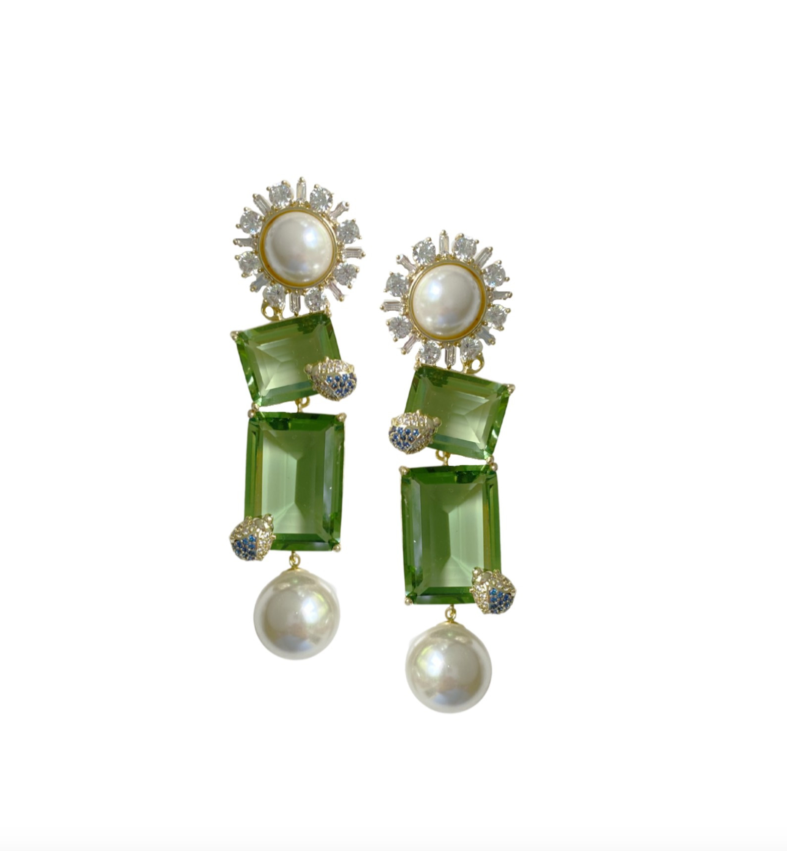 olivine ladybug drops | Nicola Bathie Jewelry