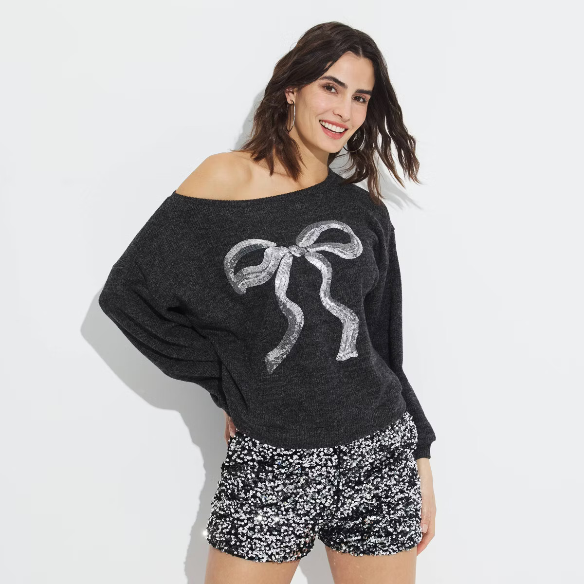 Women's Sequin Sweater - Wild Fable™ | Target