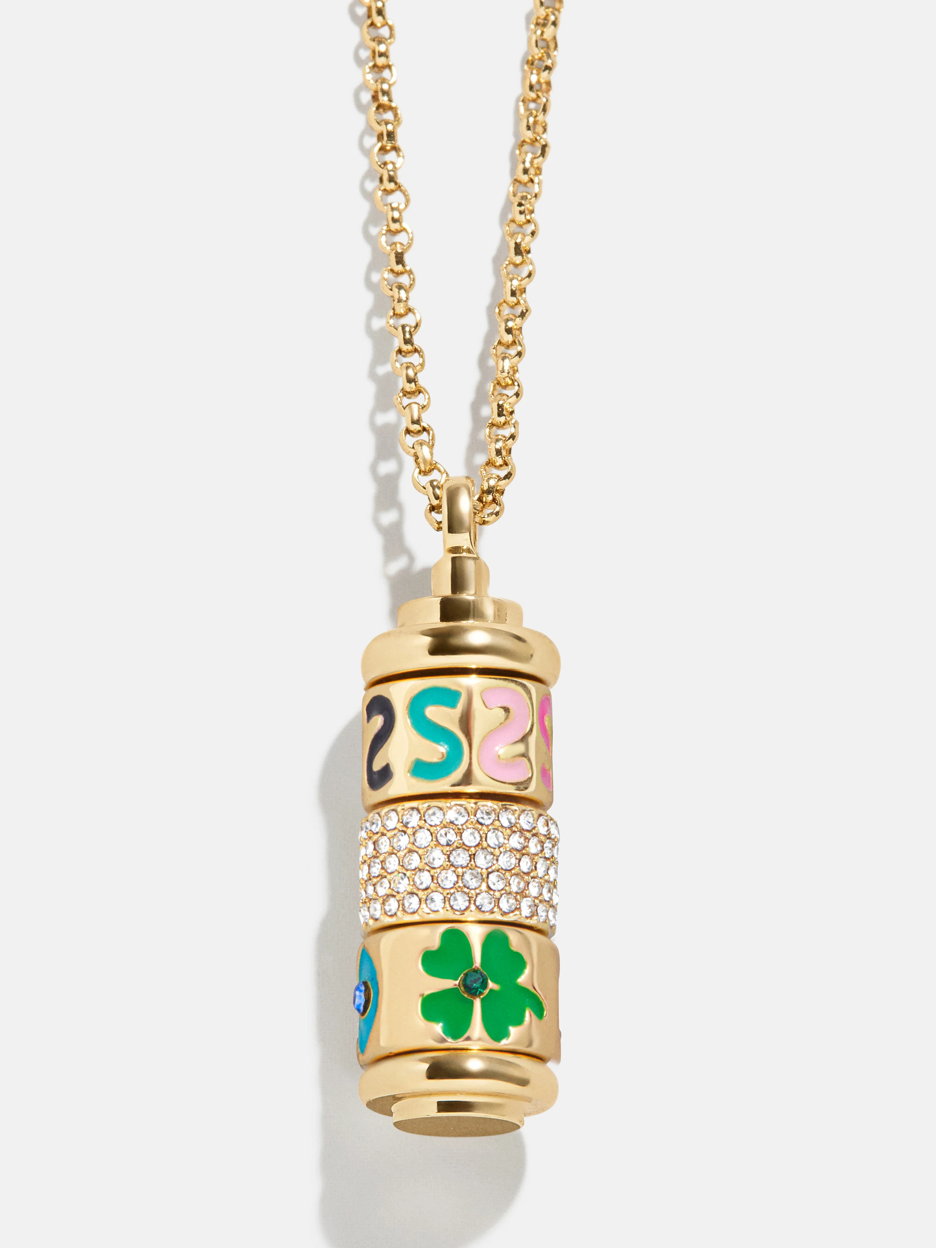 Custom 360 Spinner Charm Necklace - 360 Spinner Necklace | BaubleBar (US)