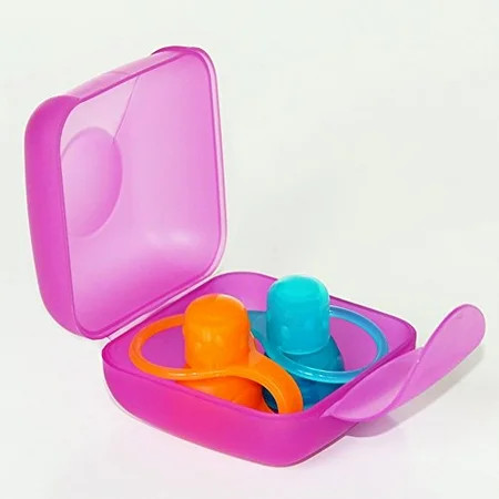 ChooMee SoftSip Food Pouch Tops | Orange Aqua + Purple Travel case | Prevent Spills and Protect Chil | Walmart (US)