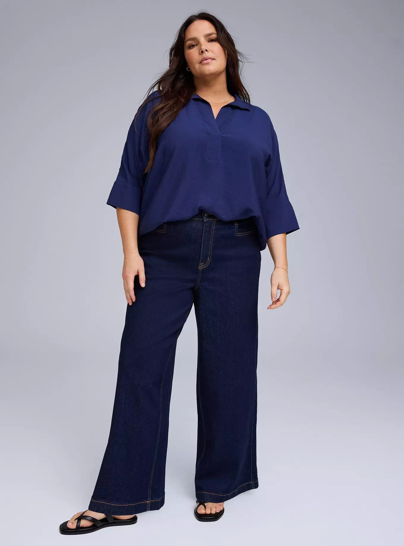 Belle Isle Crop High-Rise Wide Leg Jean | Torrid (US & Canada)