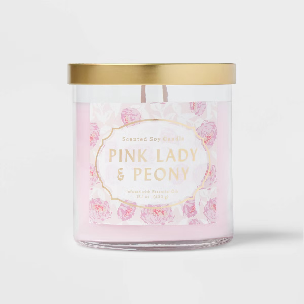 Lidded Glass Jar Candle Lady Peony Pink - Opalhouse™ | Target