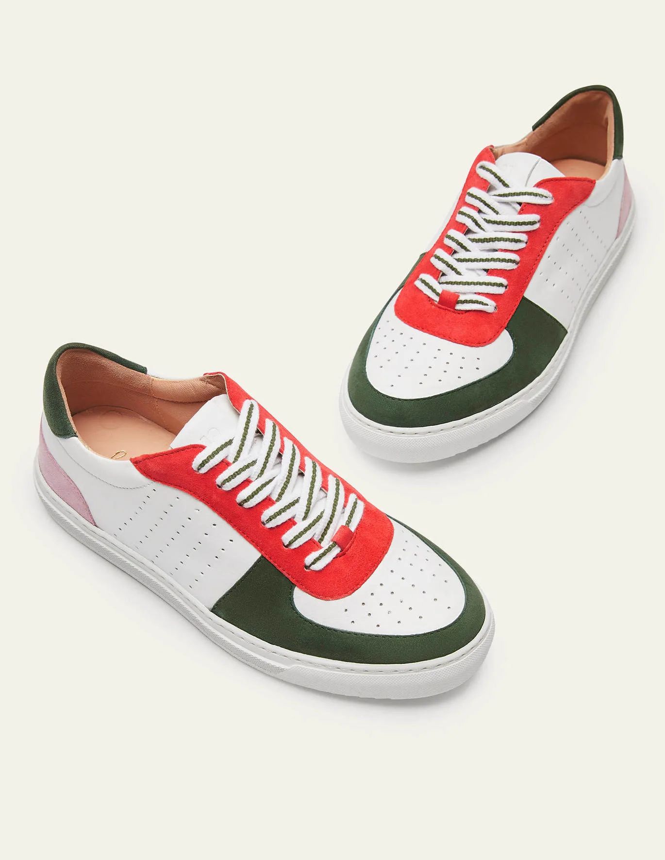Lace Up Leather Sneakers | Boden (US)