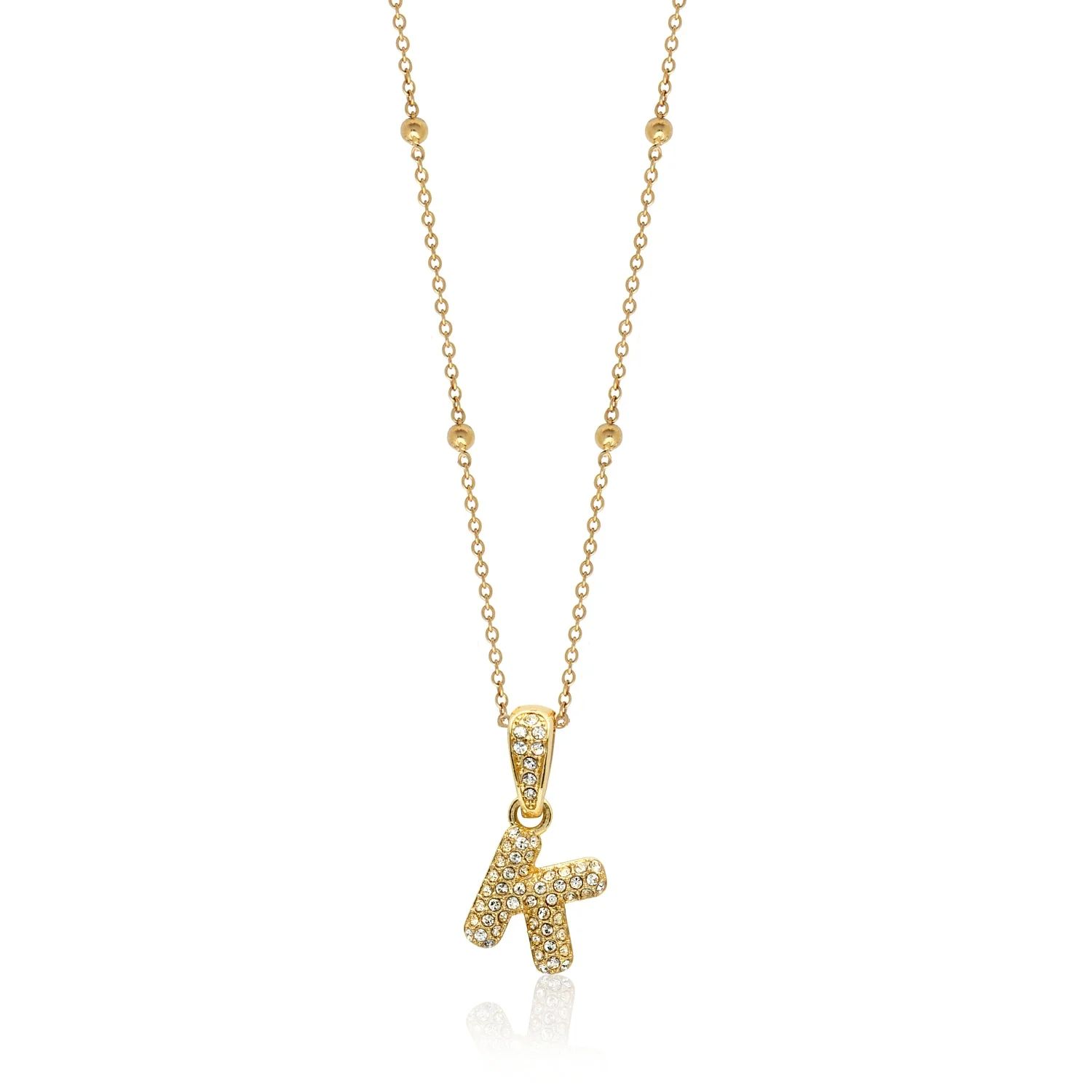 Bubble Initial Sphere Necklace (Gold) | Abbott Lyon