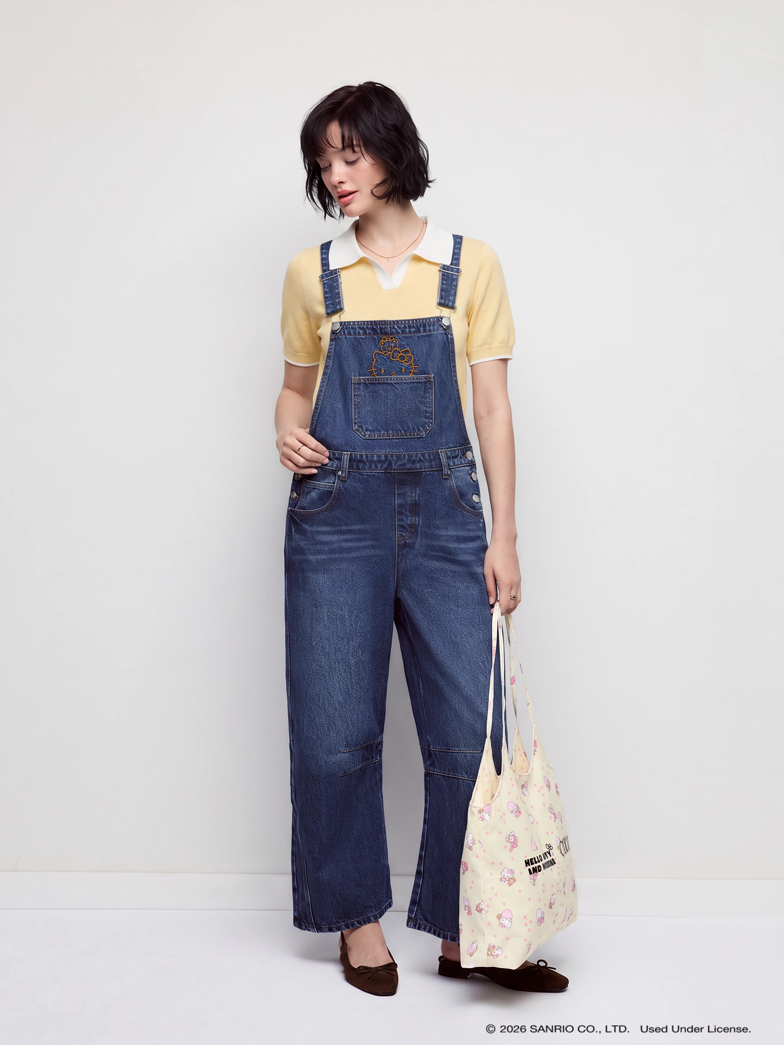Denim Work To Do Barrel Leg Denim Overalls For School Daily Casual | Cider